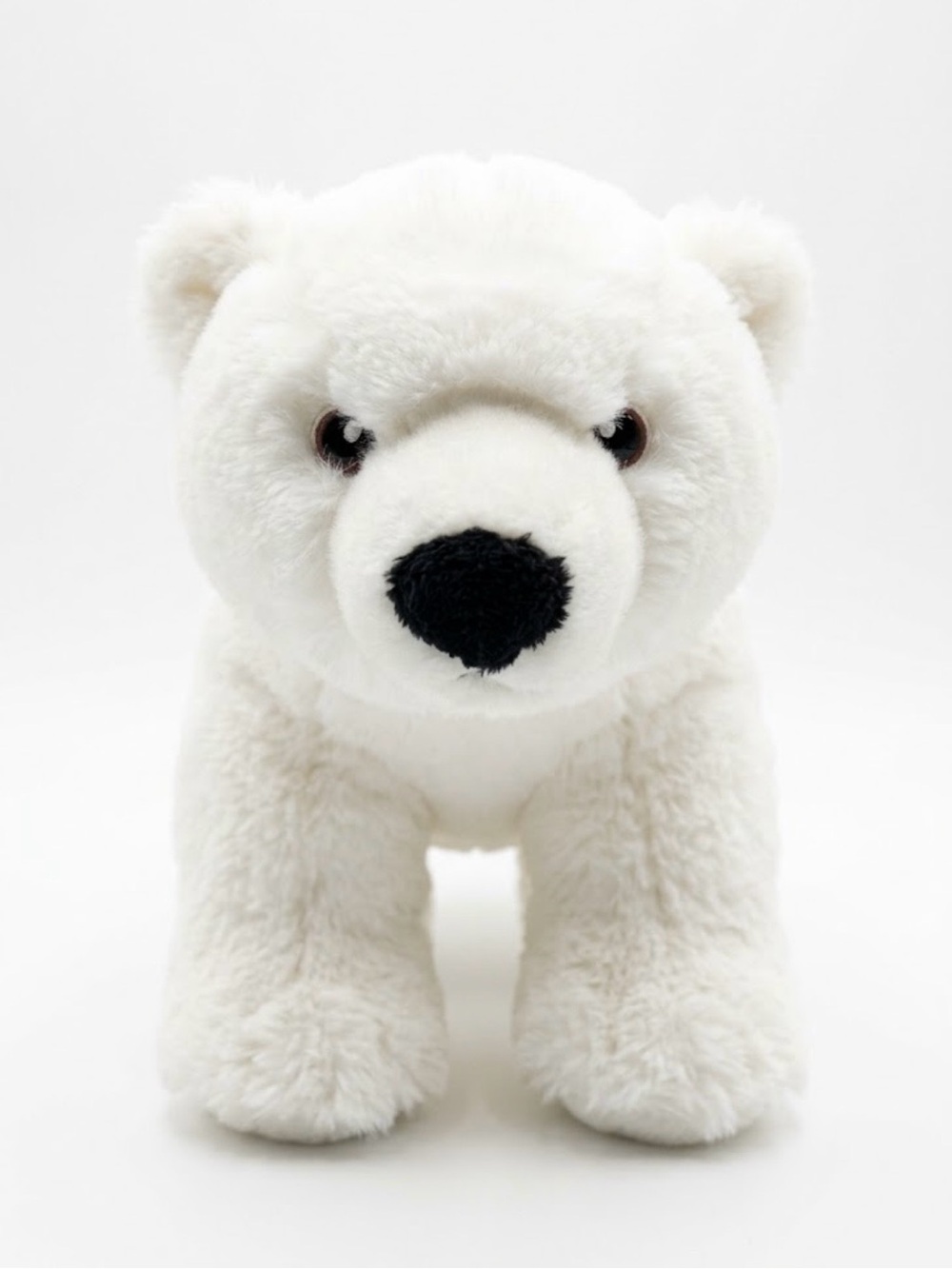 Ecco White Polar Bear Plush with Black Nose ~ from Seaworld California
